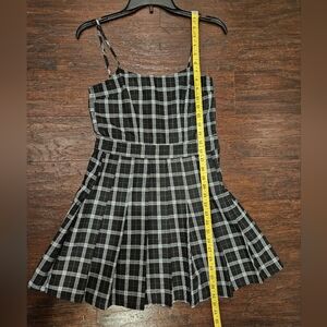 Black and White Plaid Dress